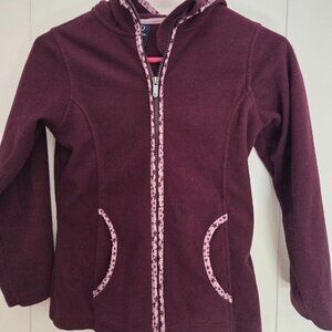 Lands' End fleece jacket, girls 7-8